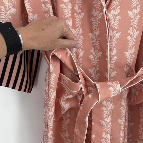 NWT NOTES DU NORD Kia Powder Palm Robe In Pink Size 42 Style 11025 - Picture 7 of 12